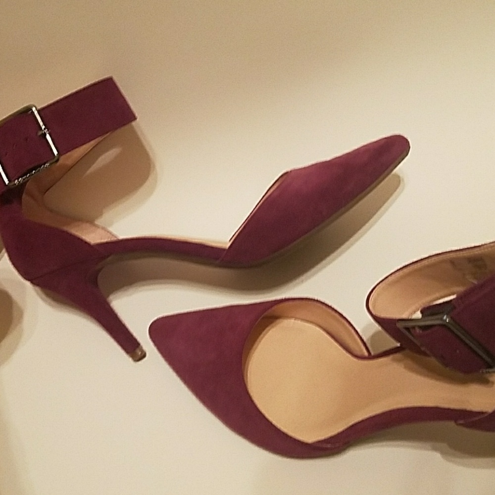 Cole Haan Suede Heels with Ankle Straps